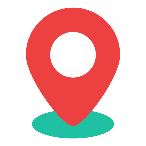 Location pin and geofence visualization